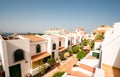 Spanish town house middle-class housing Royalty Free Stock Photo