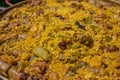 Spanish traditional valencian Paella Royalty Free Stock Photo