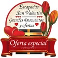 Spanish Valentine`s Day getaway.