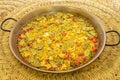 Spanish vegetable paella