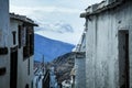 Spanish white town. Whitewashed houses Royalty Free Stock Photo