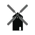 Spanish windmill icon, simple style