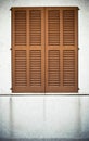 Spanish window shutters Royalty Free Stock Photo