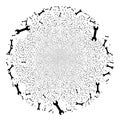 Spanner Icon Mosaic Burst Round Cluster Royalty Free Stock Photo