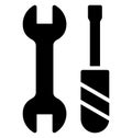 Spanner, Maintenance Isolated Vector Icon That can be very easily edit or modified. Royalty Free Stock Photo