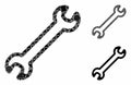 Spanner Mosaic Icon of Bumpy Parts