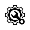 spanner, repair, wrench, industry, screwdriver, gear, settings, equipment, service, maintenance, work tool icon