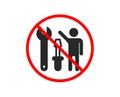 Spanner tool icon. Repairman service sign. Vector