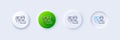 Spanner tool line icon. Repairman service sign. Line icons. Vector