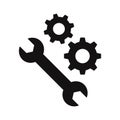 Spanner tools  Vector Icon which can easily modify or edit Royalty Free Stock Photo