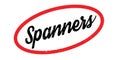 Spanners rubber stamp Royalty Free Stock Photo