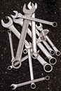 Spanners set on the ground Royalty Free Stock Photo