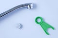 Spare faucet aerator and plumbing wrench tool