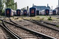 Spare Intercity Train Wagons on the Rails