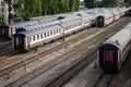 Spare Intercity Train Wagons on the Rails