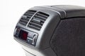 The spare part and interior element from the car are separate climate control and an ashtray for rear passengers on the central Royalty Free Stock Photo