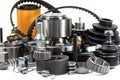 Parts for cars. Hub, belt; filter. Assortment