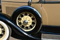 Spare tire of a classic 1929 Ford Model A