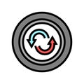 spare tires color icon vector illustration Royalty Free Stock Photo
