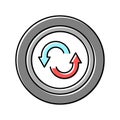 spare tires color icon vector illustration Royalty Free Stock Photo