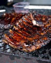 Spareribs on grill