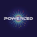 Spark Colorful Power Led Logo Symbol