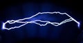 Spark discharge for STEM project Royalty Free Stock Photo