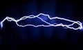 Spark electrical dischargeÃÅ½ The trajectory of a spark electric discharge. Royalty Free Stock Photo