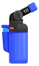 Spark igniter. Cartoon handy gas lighter icon