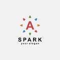 spark logo template Royalty Free Stock Photo