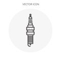 Spark plug icon illustration isolated vector sign symbol