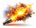 Spark Plug Ignition Explosion Illustration Royalty Free Stock Photo