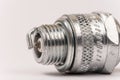 Spark plug macro closeup Royalty Free Stock Photo