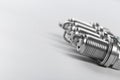 Spark plugs gasoline internal combustion engine Royalty Free Stock Photo