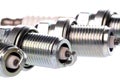 Spark Plugs Isolated Royalty Free Stock Photo