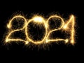 Sparking 2021 Year Royalty Free Stock Photo