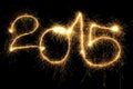 Sparking 2015 Year Royalty Free Stock Photo