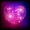 Sparkle bright pink heart.