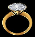Sparkle Diamond Ring Royalty Free Stock Photo