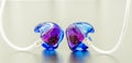 Sparkle in-ear monitors Royalty Free Stock Photo