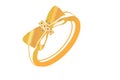 Sparkle gold Ring Royalty Free Stock Photo