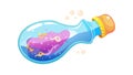 Sparkle Potion Bottle Vector Illustration, Mystical Elixir Design, vector design Generative AI Royalty Free Stock Photo