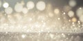 Sparkle snow snowflake winter wonderland background. Christmas lights. Water droplets. Shiny shimmer wallpaper. Royalty Free Stock Photo