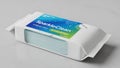 Sparkleclean disinfectant wipes packaged in convenient plastic container Royalty Free Stock Photo