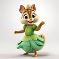 Sparklecore Alvin And The Chipmunks Character In Vray Tracing Style