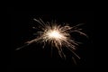 Sparkler candle at summer night holiday party Royalty Free Stock Photo