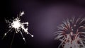 Sparkler - New Year / New Year`s Eve / celebration Royalty Free Stock Photo