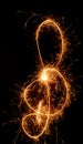 Sparkler music clef