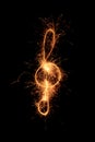 Sparkler music clef