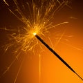 sparkler on New Years Eve Royalty Free Stock Photo
